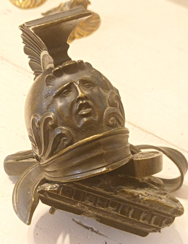 Ancien bronze casque - ancien, de