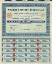 Société CHIMIQUE BORDELAISE (BORDEAUX 33) (W)