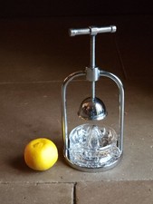 Adnet Jacques ( Attr) Presse Agrume Moderniste Vers 1940 Chrome