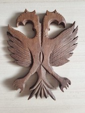 bois aigle BICEPHALE H=18 cm