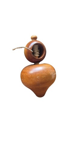 Ancienne toupie bois avec - toupie, en