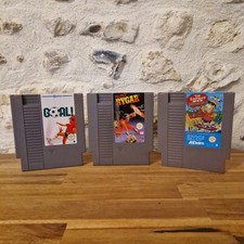 LOT 3 JEUX NINTENDO NES - SIMPSON BART VS SPACE MUTANTS, TECMO RYGAR, GOAL - TBE