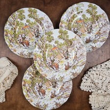 Rare lot de 4 assiettes KG