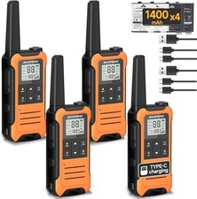 4 PACK Long Range Walkie