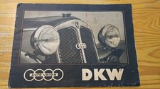 Vintage DKW Range Auto Union Car Sales Brochure for 1939 In English, Audi