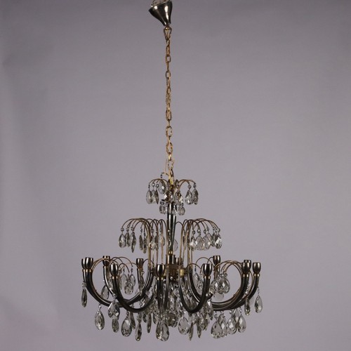 Lustre ancien laiton et - lustre,