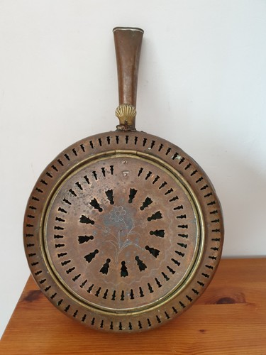 Ancienne bassinoire cuivre - bassinoire,