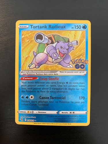 Carte pokémon tortank - carte,