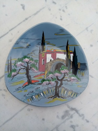 Longwy assiette murale mas - "mas, de