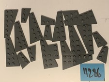Lot De Pieces  Lego Plaques Cornées Gris Forcées