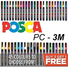 Université Posca PC-3M Marqueur Peinture Stylos - Fin Neuf - Chaque Couleur -