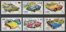 Ajman 1971 MNH** Sport Cars*Maserati*Ginetta*Datsun*Mecedes*Renault*Chrysler 6v 