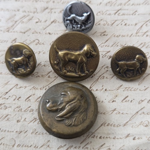 Boutons vénerie anciens - boutons, de