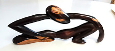 Man Sitting Sculpture (Ebony Wood)