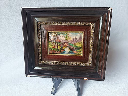 Tableau ancien émaux - tableau,
