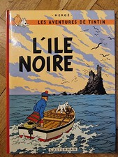 TIN TIN L' ILE NOIRE LES  ADVENTURES DE TINTIN. CASTERMAN 1984. HERGE.