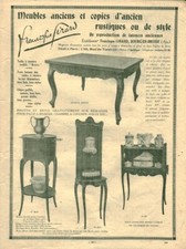 Antique Francisque Girard Antique Furniture Advertising Magazine Issue 1924