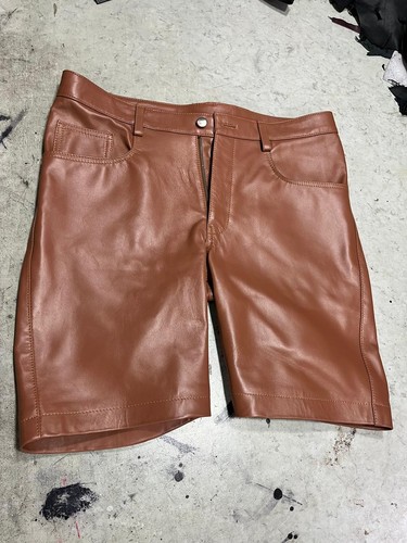 Short décontracté cuir - short, en