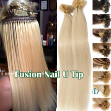 150 EXTENSIONS DE CHEVEUX KÉRATINE POSE A CHAUD 100% NATURELS REMY HAIR U Tip CN