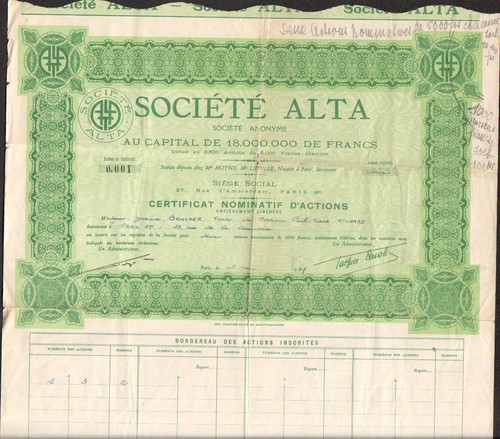 Société alta - société, (s)