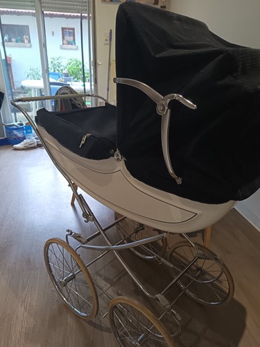 Landau bébé vintage bleu