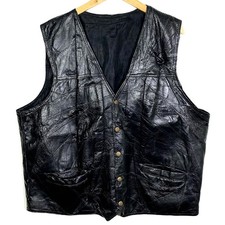 Veste Cuir Sans Manches Biker