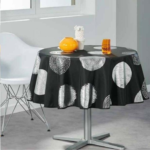 Nappe ronde 1m60 noire - nappe,