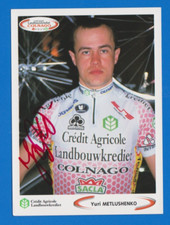 CYCLING Cycling Card YURI METLUSHENKO Team LANDBOUWKREDIET COLNAGO Signed
