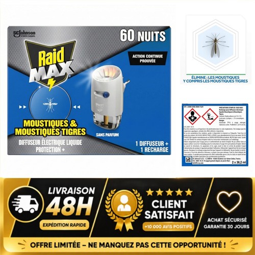 Raid max diffuseur électrique - raid,
