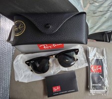 Ray-Ban Clubmaster  Sunglasses Black /Gold G15