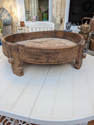 Table basse chakki indienne - table,