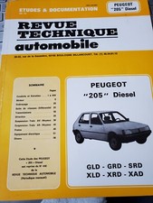 Vintage Book Revue Technique automobile Peugeot 205 Diesel (in french)