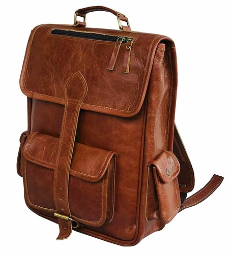 Sac dos cuir vintage - sac,