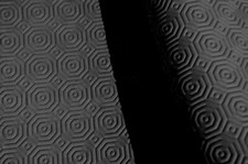 Sous nappe PVC Noir genre Bulgomme - Ovale 140 x 200 cm 