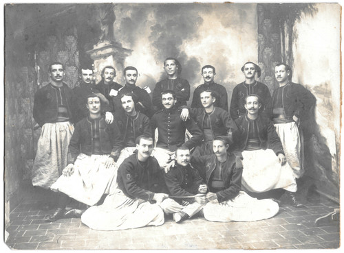 Groupe zouaves alger - zouaves,