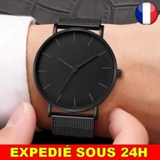 ✅ Montre Homme NOIR Bracelet