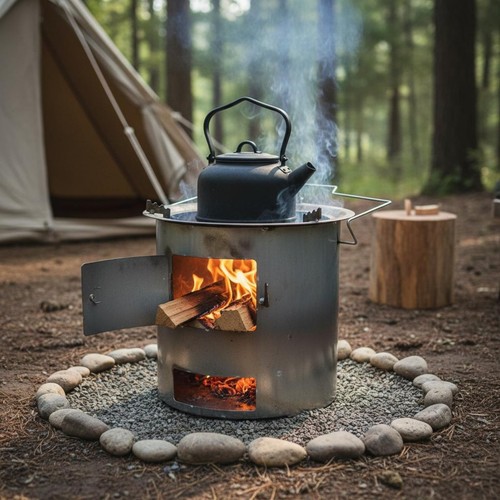 Poêle bois portable - poêle,