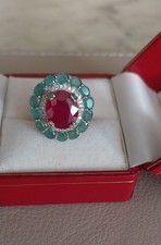 Bague Ancienne Rubis Et