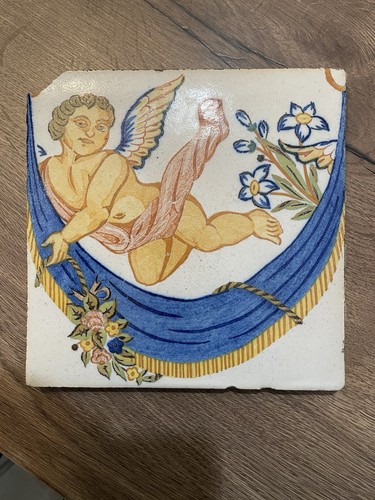 Ancien carreau faience - carreau, en