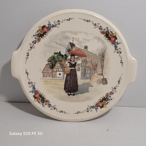 Plat faience sarreguemines - plat,