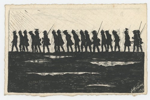 Carte illustrée plume - illustrée,