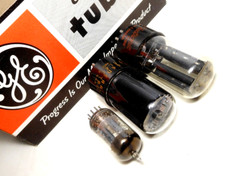 GE 1960s' Fender Champ 5F1 Tweed Amp Tubes Set 6V6GT 5Y3GT 12AX7A USED-TEST NOS