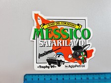 Autocollant Mexique Safariland Trophée 89 Timbre Vintage 80s