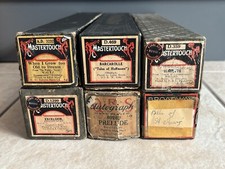 6 x Assorted Vintage Pianola Rolls (Mastertouch & Q.R.S)