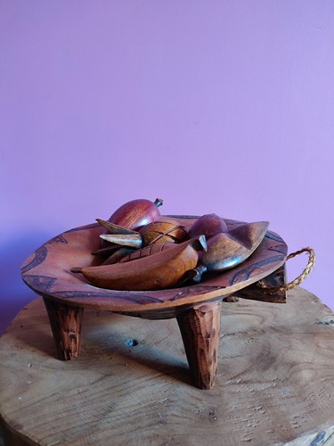 Centre table avec fruits en - avec,