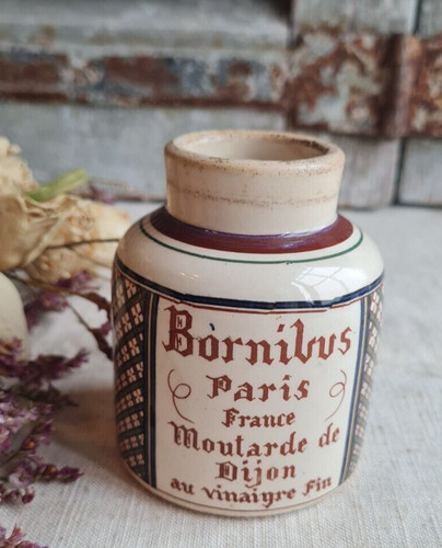 Ancien pot moutarde gres - moutarde, dijon
