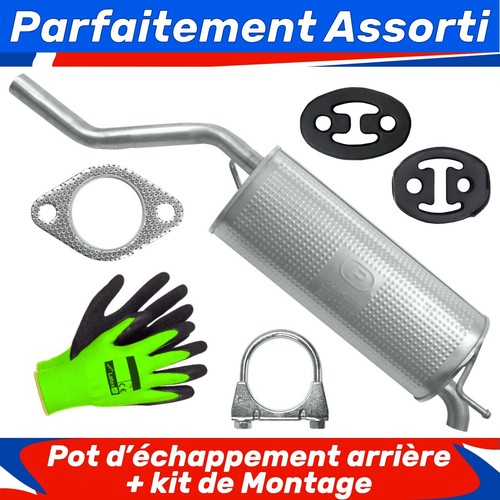 Pot échappement arrière - pot,