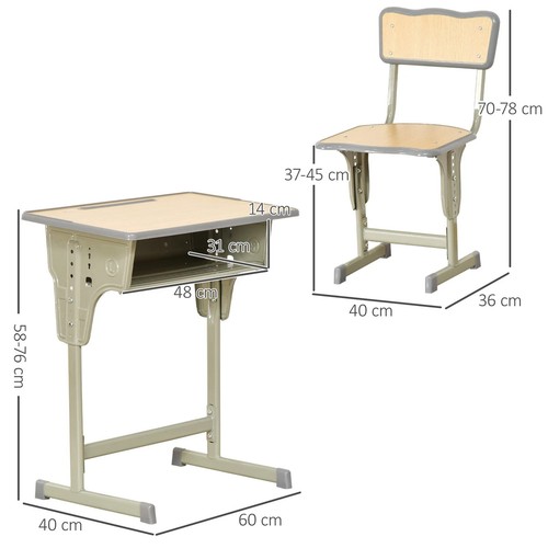 Banc école avec - banc,