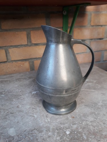 Pichet broc etain ancien - etain,
