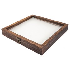  Vitrine d'exposition d'échantillons, boîte de collecte d'échantillons en bois,